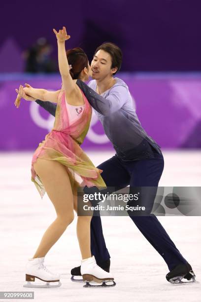 Kana Muramoto and Chris Reed of Japan compete in the Figure Skating Ice Dance Free Dance on day eleven of the PyeongChang 2018 Winter Olympic Games...