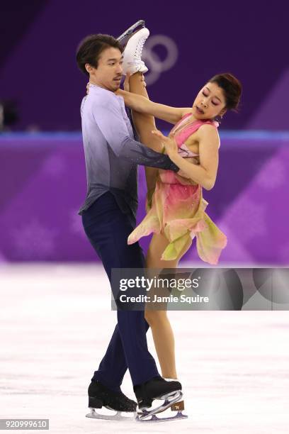 Kana Muramoto and Chris Reed of Japan compete in the Figure Skating Ice Dance Free Dance on day eleven of the PyeongChang 2018 Winter Olympic Games...