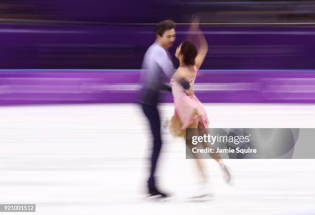 Kana Muramoto and Chris Reed of Japan compete in the Figure Skating Ice Dance Free Dance on day eleven of the PyeongChang 2018 Winter Olympic Games...