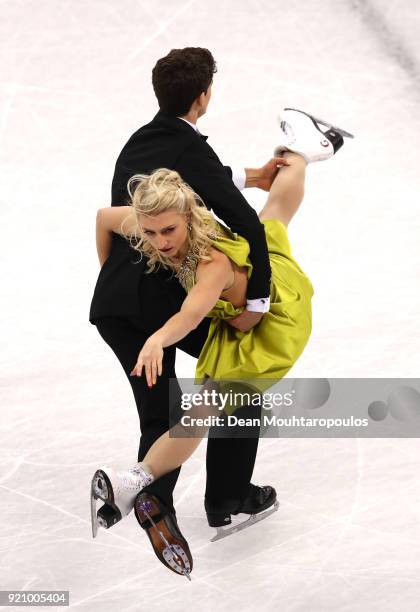 Piper Gilles and Paul Poirier of Canada compete in the Figure Skating Ice Dance Free Dance on day eleven of the PyeongChang 2018 Winter Olympic Games...