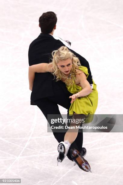 Piper Gilles and Paul Poirier of Canada compete in the Figure Skating Ice Dance Free Dance on day eleven of the PyeongChang 2018 Winter Olympic Games...