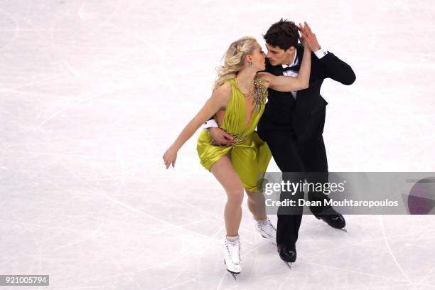 Piper Gilles and Paul Poirier of Canada compete in the Figure Skating Ice Dance Free Dance on day eleven of the PyeongChang 2018 Winter Olympic Games...