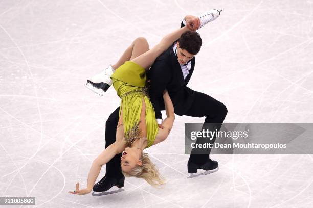 Piper Gilles and Paul Poirier of Canada compete in the Figure Skating Ice Dance Free Dance on day eleven of the PyeongChang 2018 Winter Olympic Games...