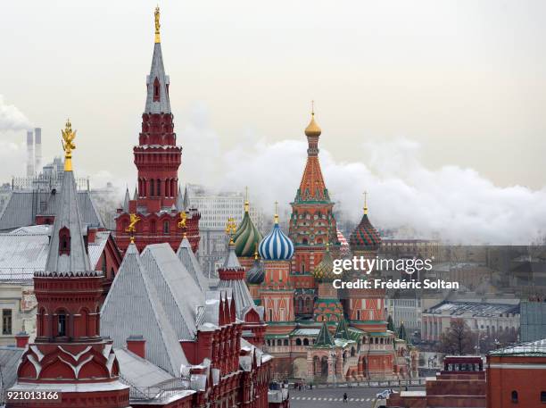 Saint Basil's Cathedral in Moscow. The Cathedral of Vasily the Blessed, aka Saint Basil's Cathedral, is a church in Red Square in Moscow. The...