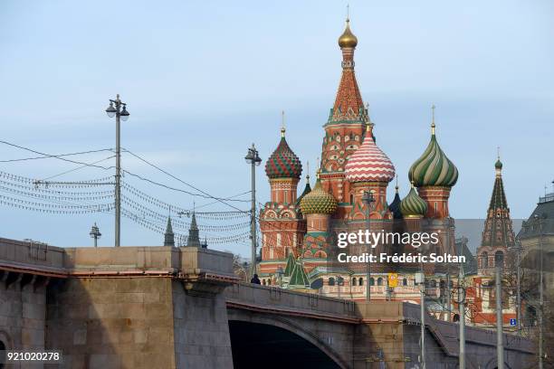 Saint Basil's Cathedral in Moscow. The Cathedral of Vasily the Blessed, aka Saint Basil's Cathedral, is a church in Red Square in Moscow. The...