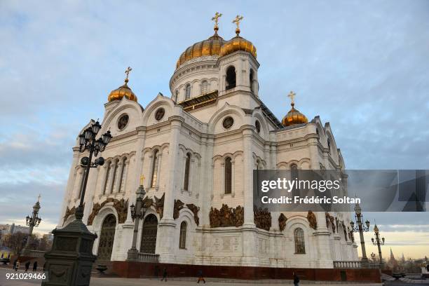 The Cathedral of Christ the Saviour in Moscow when the last of Napoleon's soldiers left Moscow, Tsar Alexander I signed a manifesto, December 25...