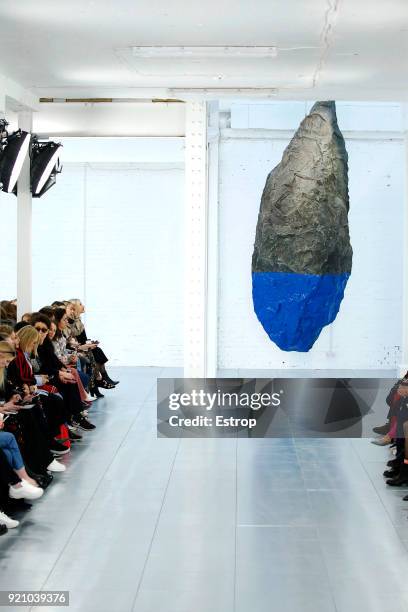 Atmosphere at the Preen by Thornton Bregazzi show during London Fashion Week February 2018 at on February 18, 2018 in London, England.