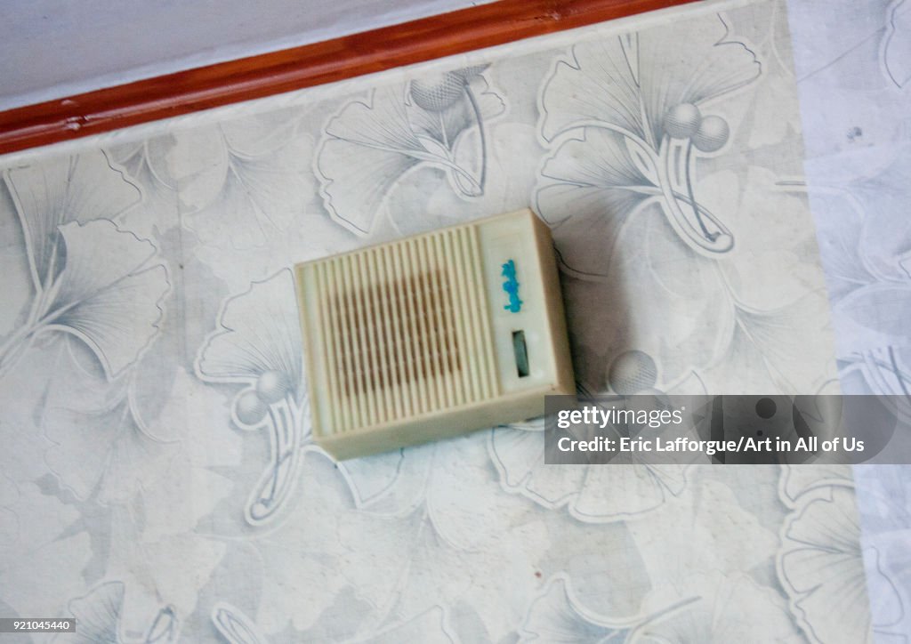 Intercom radio in a North Korean house, South Hamgyong Province, Hamhung, North Korea...