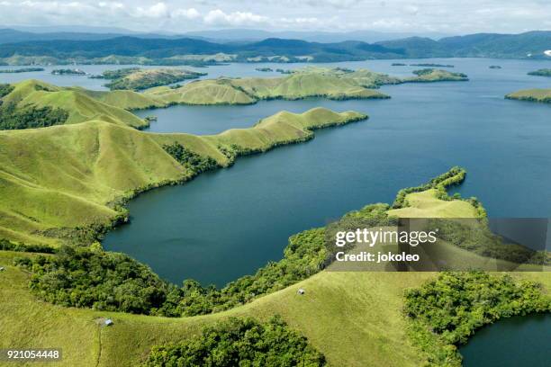 sentani lake - west papua stock pictures, royalty-free photos & images