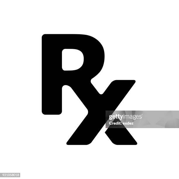 ilustraciones, imágenes clip art, dibujos animados e iconos de stock de rx prescripción - receta documento