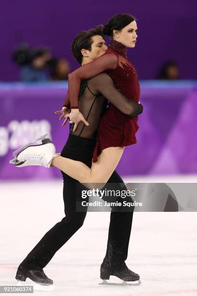 Tessa Virtue and Scott Moir of Canada compete in the Figure Skating Ice Dance Free Dance on day eleven of the PyeongChang 2018 Winter Olympic Games...