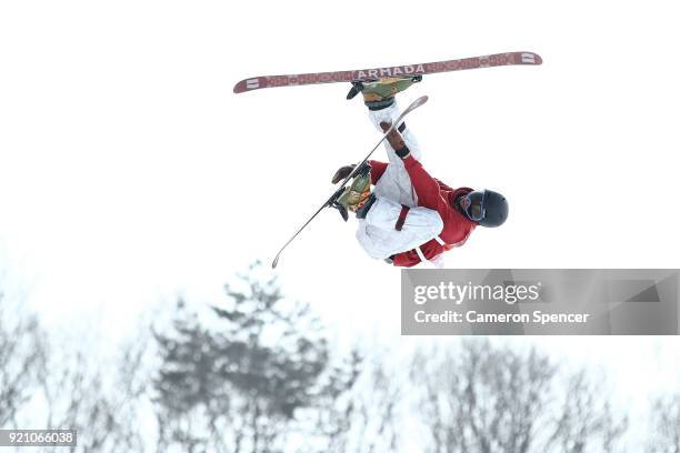 Pavel Chupa of Olympic Athlete from Russia competes during the Freestyle Skiing Men's Ski Halfpipe Qualification on day eleven of the PyeongChang...