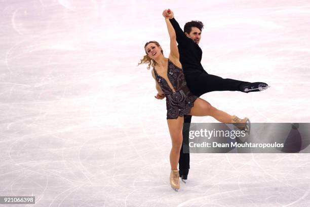 Madison Hubbell and Zachary Donohue of the United States compete in the Figure Skating Ice Dance Free Dance on day eleven of the PyeongChang 2018...