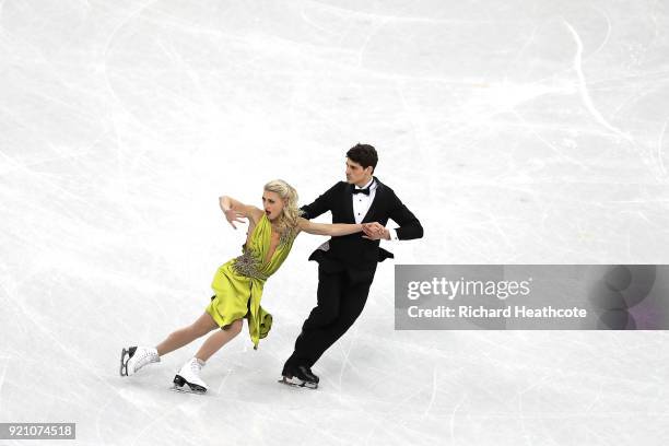 Piper Gilles and Paul Poirier of Canada compete in the Figure Skating Ice Dance Free Dance on day eleven of the PyeongChang 2018 Winter Olympic Games...