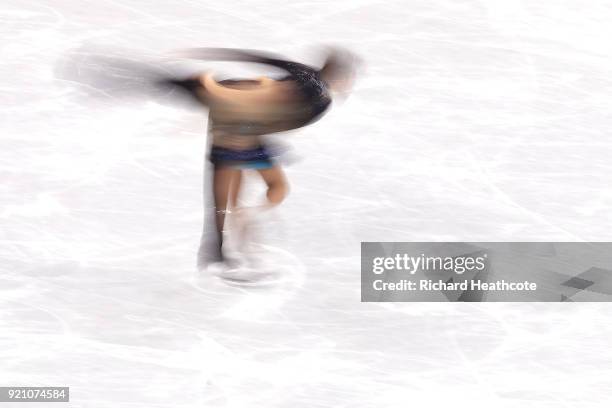 Penny Coomes and Nicholas Buckland of Great Britain compete in the Figure Skating Ice Dance Free Dance on day eleven of the PyeongChang 2018 Winter...