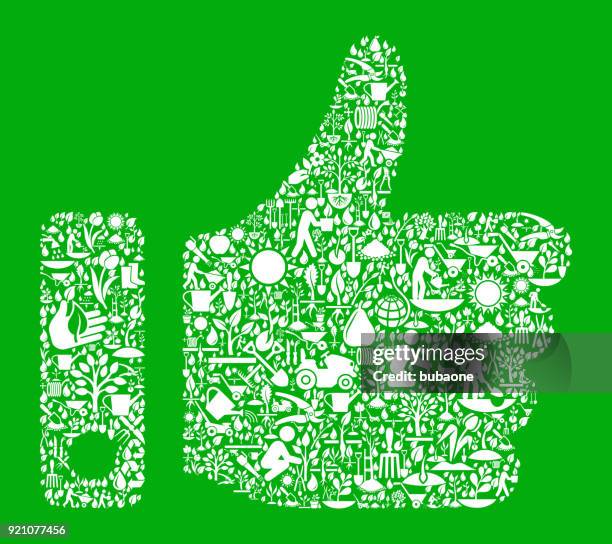 thumbs up green garden and gardening background pattern - tree roots pattern stock illustrations
