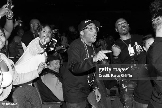 Director Spike Lee and radio personality Big Tigger attend "School Daze" 30th Anniversary Screening at The Fox Theatre on February 19, 2018 in...