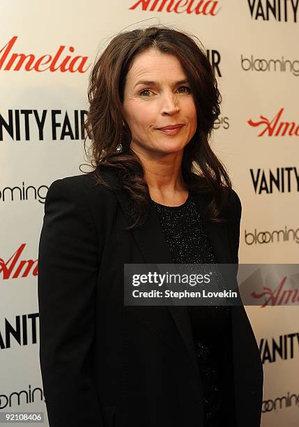 Actress Julia Ormond attends the premiere of "Amelia" at The Paris Theatre on October 20, 2009 in New York City.