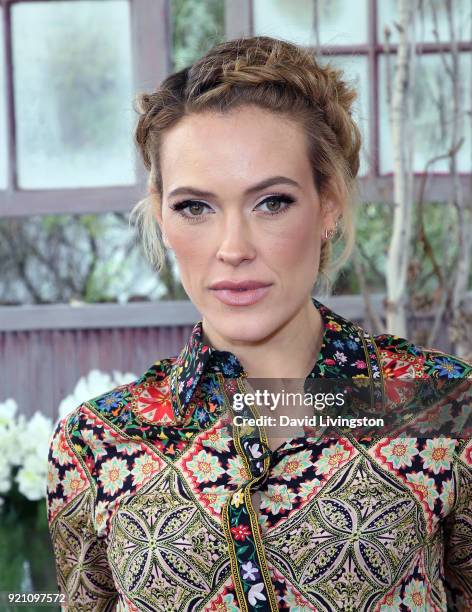 Dancers/TV personality Peta Murgatroyd visits Hallmark's "Home & Family" at Universal Studios Hollywood on February 19, 2018 in Universal City,...