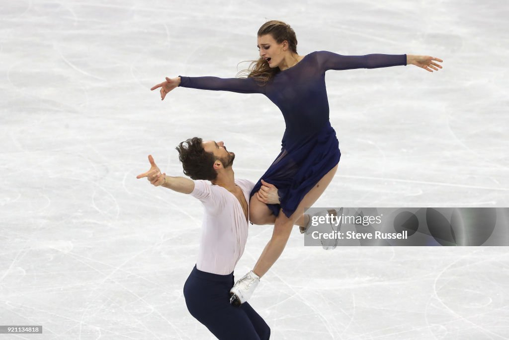 In the ice dance free program in the PyeongChang 2018 Winter Olympics Figure Skating