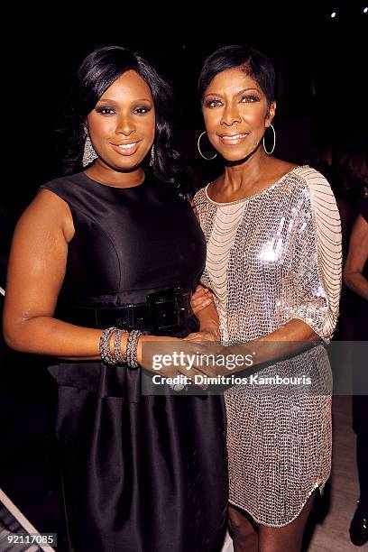 Singers Jennifer Hudson and Natalie Cole attend 2009 Angel Ball to Benefit Gabrielle�s Angel Foundation hosted by Denise Rich at Cipriani, Wall...