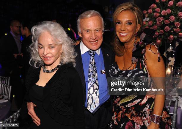 Lois Aldrin, Buzz Aldrin and Denise Rich attends 2009 Angel Ball to Benefit Gabrielle�s Angel Foundation hosted by Denise Rich at Cipriani, Wall...