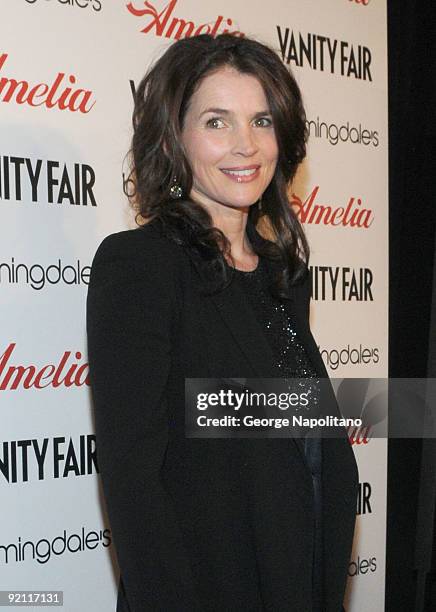 Actress Julia Ormond attends the premiere of "Amelia" at The Paris Theatre on October 20, 2009 in New York City.