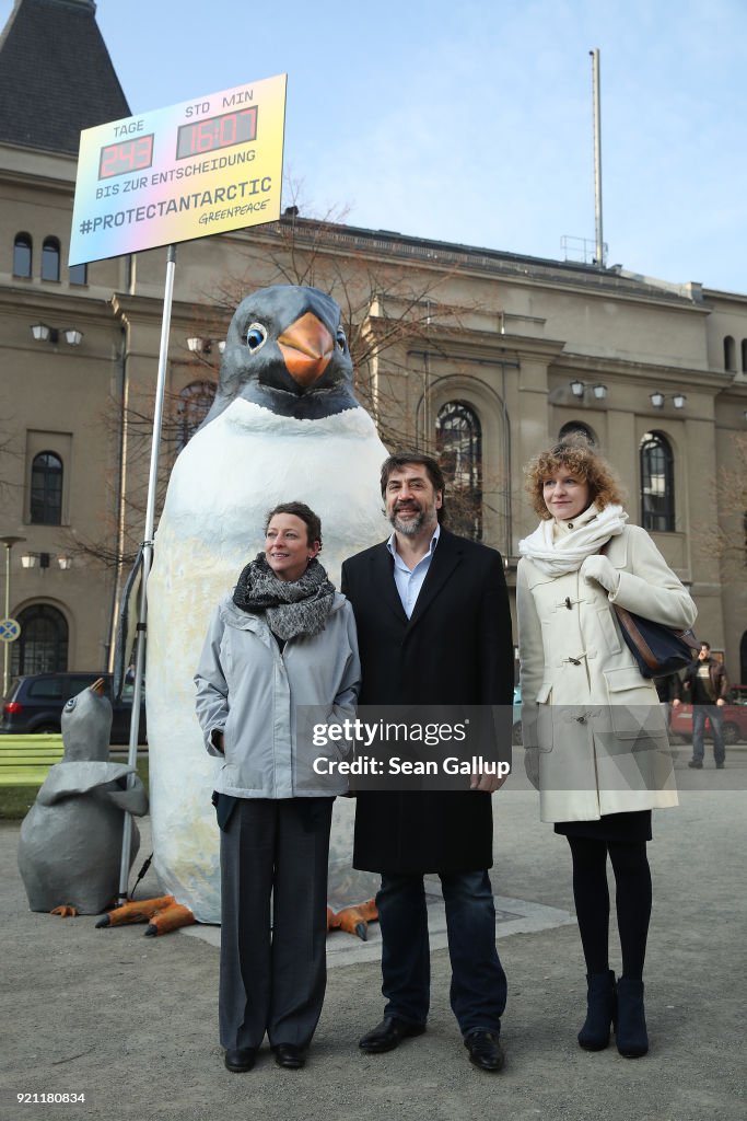 Greenpeace And Javier Bardem Present Antarctic Project Results