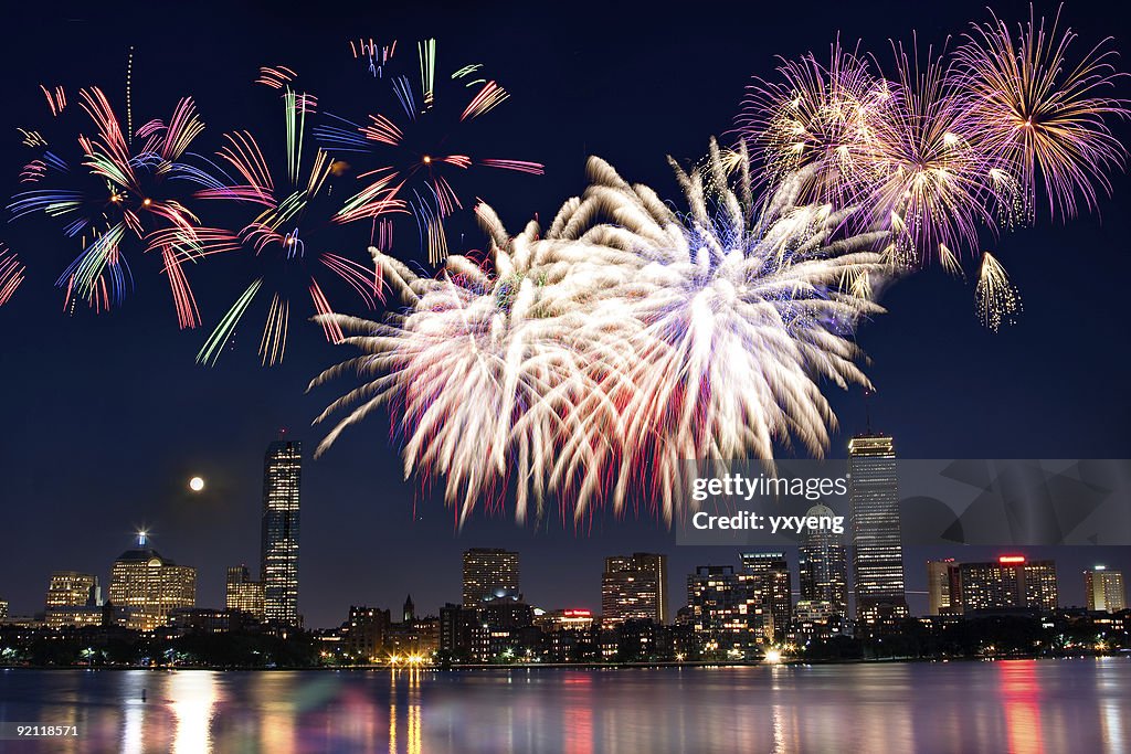 Boston July 4th National Day Fireworks