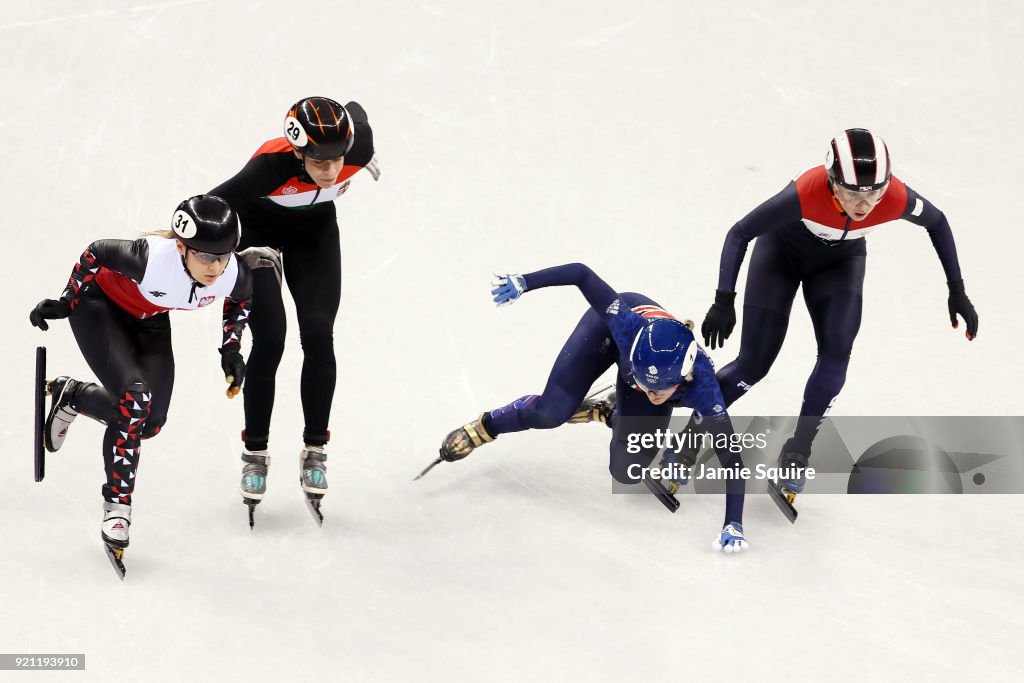 Short Track Speed Skating - Winter Olympics Day 11