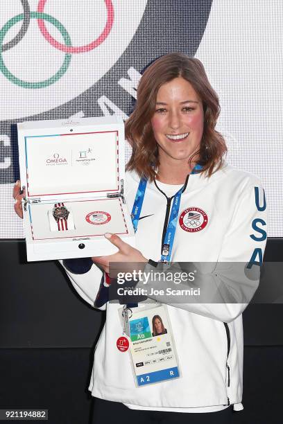 Olympian Brita Sigourney attends the USA House at the PyeongChang 2018 Winter Olympic Games on February 20, 2018 in Pyeongchang-gun, South Korea.