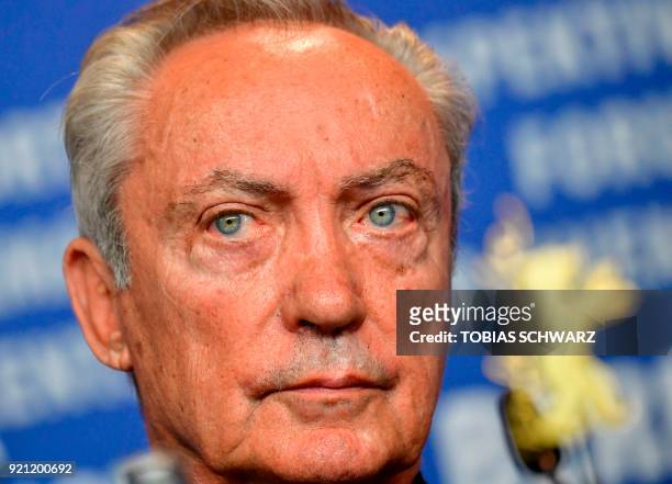 German actor Udo Kier attends a press conference for the film "Don't Worry, He Won't Get Far on Foot" in competition during the 68th edition of the...