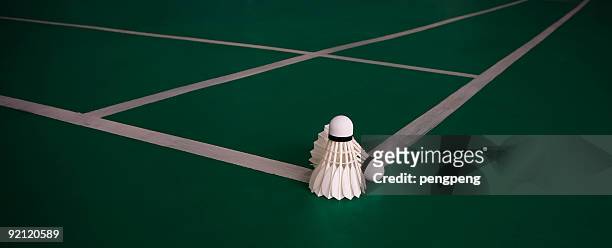 shuttlecock - badminton stock pictures, royalty-free photos & images