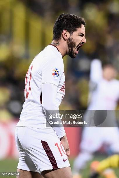 Alexandre Pato of Tianjin Quanjian reacts during the AFC Champions League match between Kashiwa Reysol and Tianjin Quanjian at Sankyo Frontier...