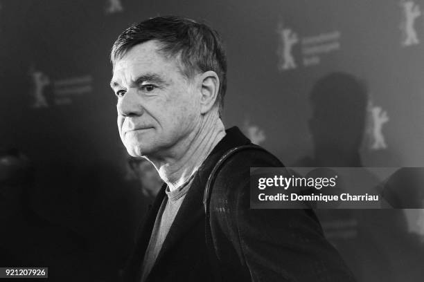 Gus Van Sant poses at the 'Don't Worry, He Won't Get Far on Foot' photo call during the 68th Berlinale International Film Festival Berlin at Grand...