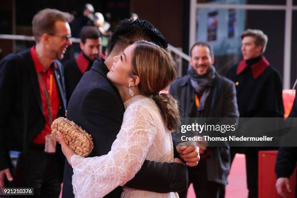 Piolo Pascual and Shaina Magdayao attend the 'Season of the Devil' premiere during the 68th Berlinale International Film Festival Berlin at Berlinale...