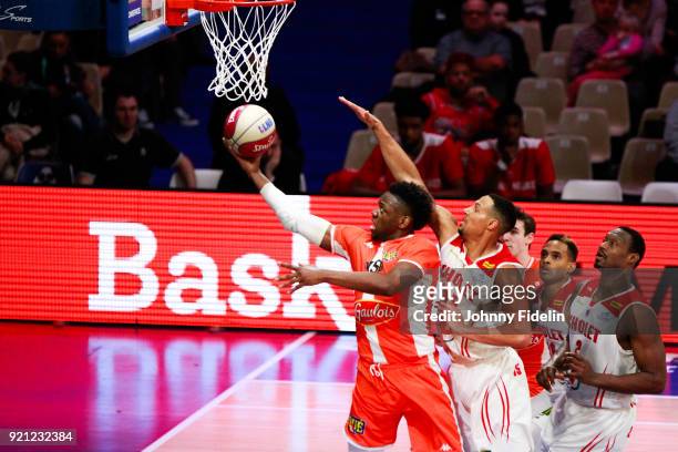 Wilfried Yeguete of Le Mans during the Leaders Cup match between Le Mans v Cholet on February 16, 2018 in Paris, France.