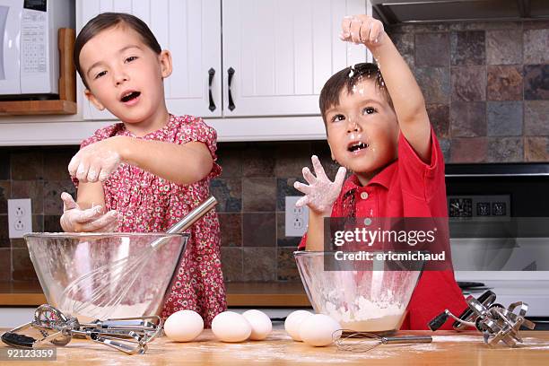 cooking together - yam pie stock pictures, royalty-free photos & images