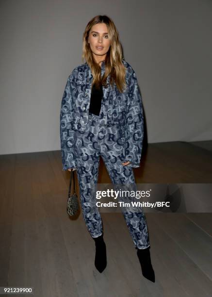 Chloe Lloyd attends the Teatum Jones show during London Fashion Week February 2018 at BFC Show Space on February 20, 2018 in London, England.