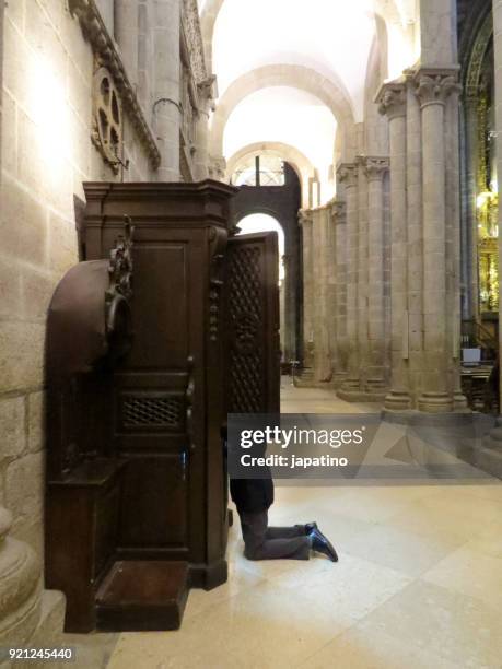 cathedral of santiago de compostela - confession religion stock pictures, royalty-free photos & images