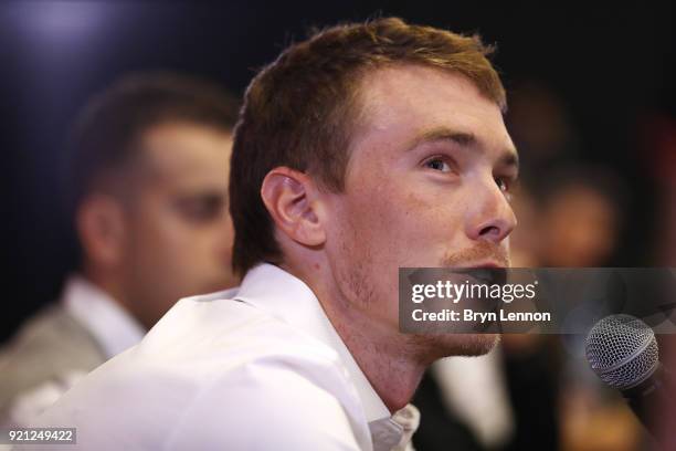 4th Abu Dhabi Tour 2018 / Top Riders Press Conference Rohan Dennis of Australia / Yas Marina F1 Circuit / PC / Ride to Abu Dhabi /