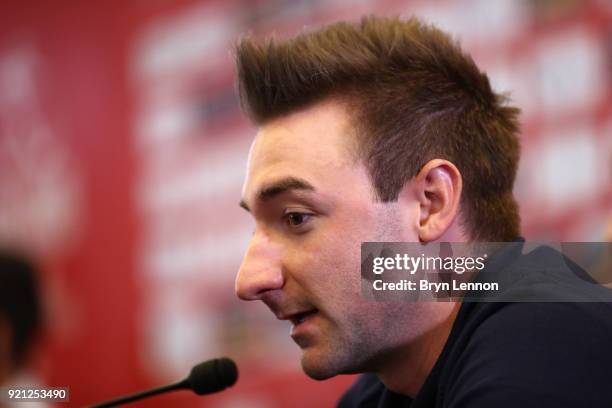 4th Abu Dhabi Tour 2018 / Top Riders Press Conference Elia Viviani of Italy / Yas Marina F1 Circuit / PC / Ride to Abu Dhabi /