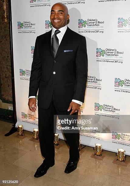 Sports broadcaster Tiki Barber attends the "Breakthrough Ball" fundraising gala at The Plaza Hotel on October 20, 2009 in New York City.