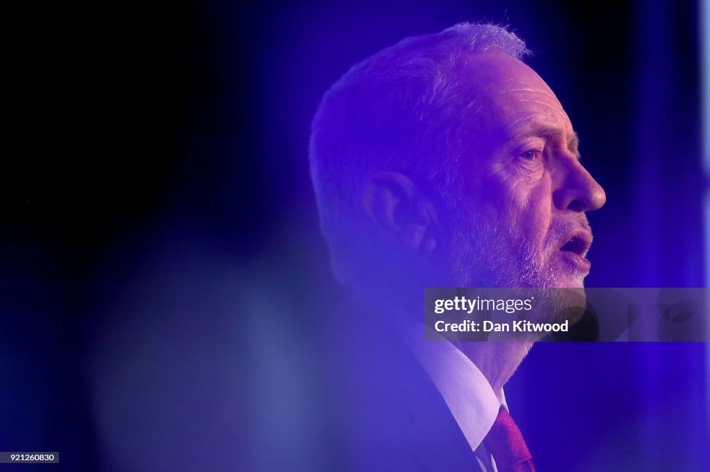 Jeremy Corbyn Delivers Speech On Banking To The EEF