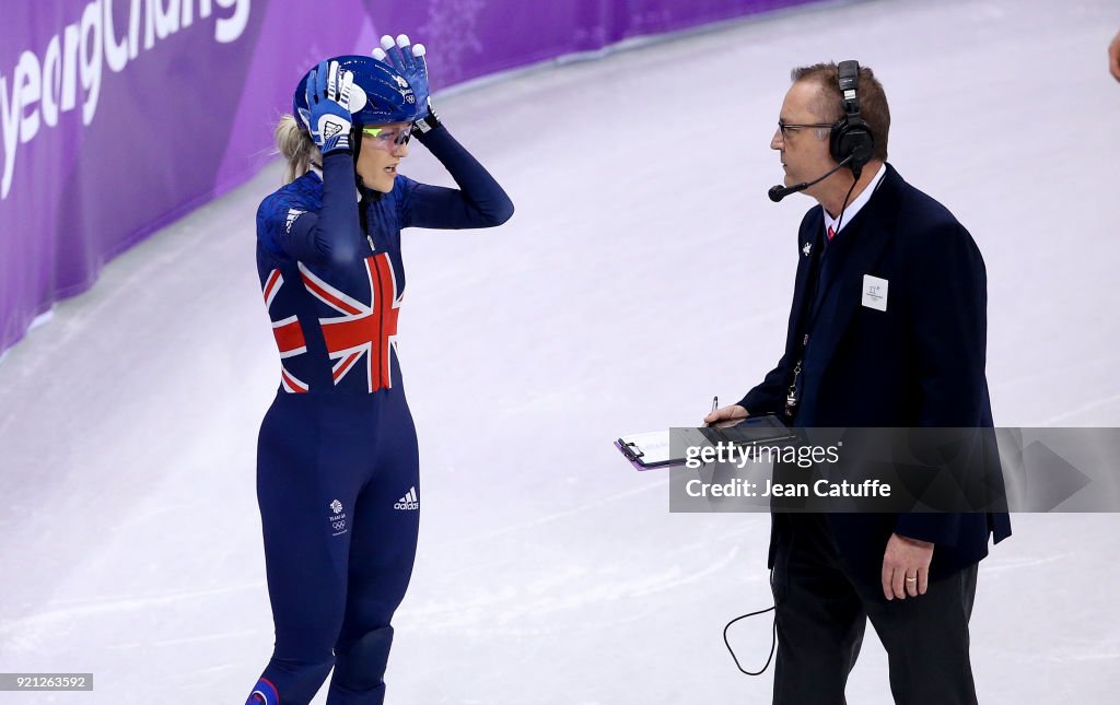 Short Track Speed Skating - Winter Olympics Day 11