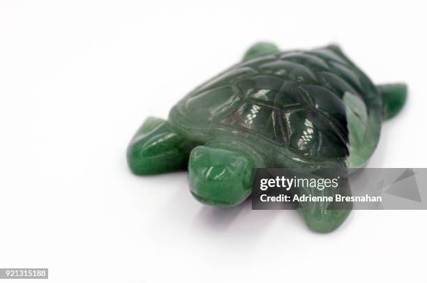 chinese carved jade sea turtle - animal sculpture stock pictures, royalty-free photos & images