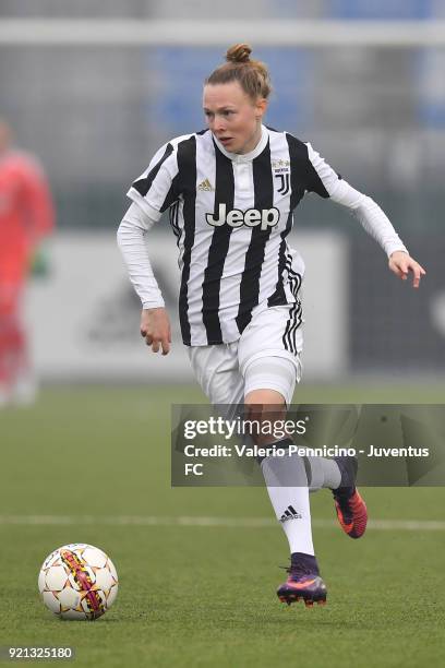 Sanni Maija Franssi of Juventus Women in action during the match between Juventus Women and Empoli Ladies at Juventus Center Vinovo on February 17,...