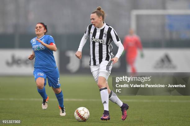 Sanni Maija Franssi of Juventus Women in action during the match between Juventus Women and Empoli Ladies at Juventus Center Vinovo on February 17,...
