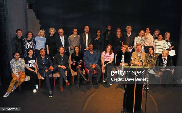 Cast members including Tobias Menzies, Emily Berrington, Lindsay Duncan, Ken Loach, Andrew Scott, Jade Anouka, Tom Stoppard, Greta Bellamacina, Amrou...