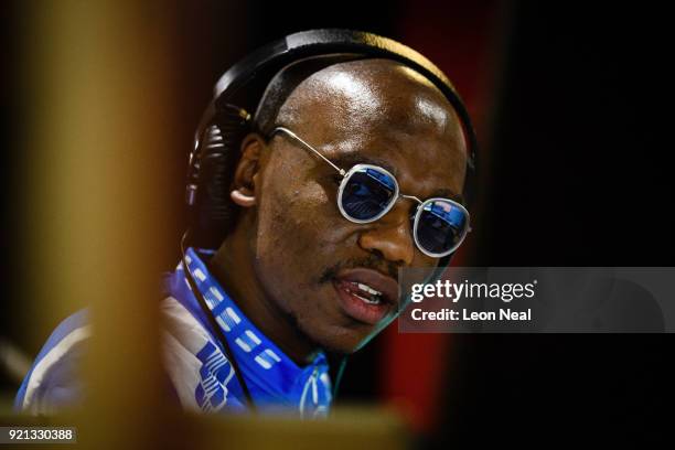 Kutloano Nhlapo, also known as "Da Kruk", hosts his "Sinday Social" radio show on March 26, 2017 in Johannesburg, South Africa. Those born since the...